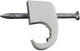 Fischer mns 7-11 clip para uñas 94674 paquete ø (rango) 7 a 11 mm libre de halógenos gris 100 pieza(s)