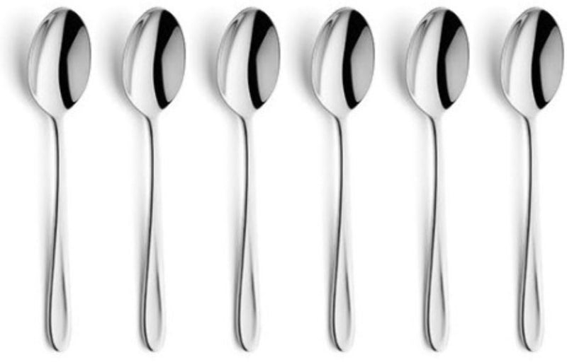 Amefa monaco - set cucchiaini 6 pezzi - per 6 persone - color argento - acciaio inox - lavabile in lavastoviglie - 18 10 - 6 persone