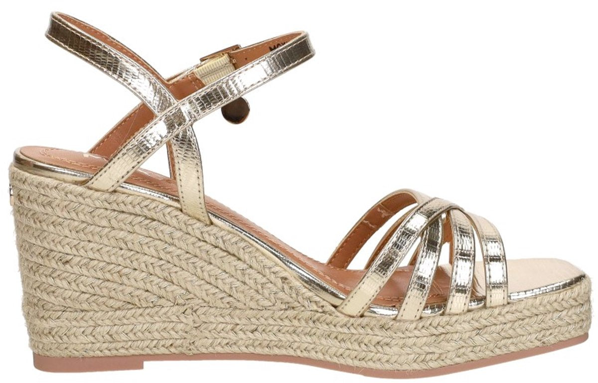 Mexx noemi pakina sandalen - met sleehak - dames - goudkleurig - maat 37
