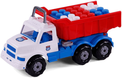 Cavallino Toys Cavallino Route 66 XL Kiepwagen con elementi costitutivi