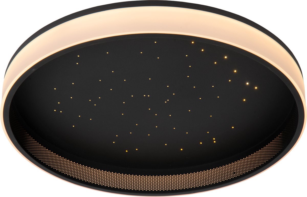 Lucide estreja - plafón (plafón) - ø 40 cm - led 3 stepdim - cct - 2500k 3000k - negro