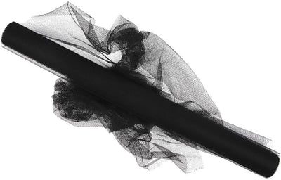 Creativ company tulle, w: 50 cm, black, 5 m 1 roll
