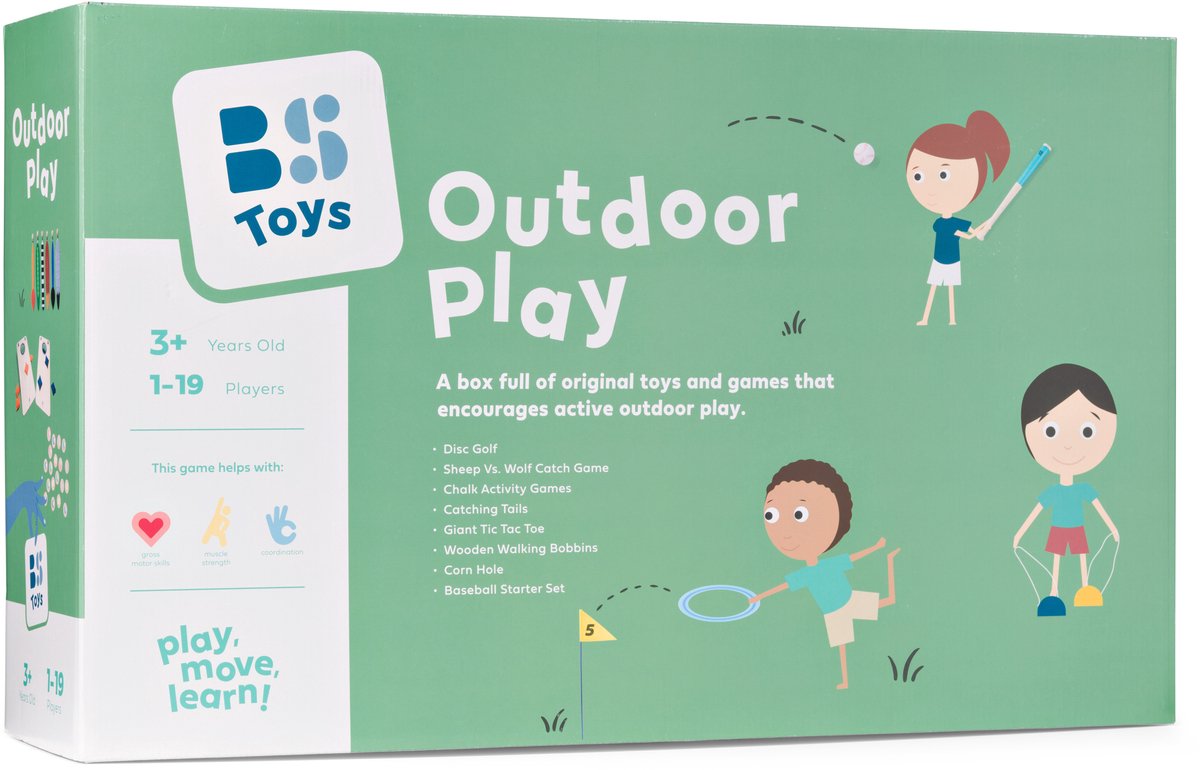 Paquete grupal de juego para exteriores Bs Toys - 8 piezas.