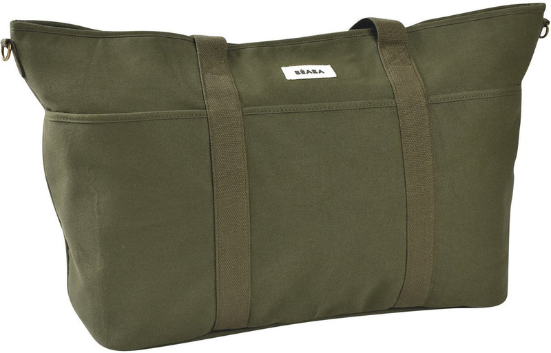 Béaba madrid xxl bolso de lactancia - bolso de pañales sin pfas - bolso de pañales con 11 compartimentos de almacenamiento - 65x18x34,5cm - incluye cambiador compartimento isotérmico - caqui