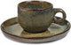 Serax - sergio herman surface - espresso cup + saucer - indi gray - 13 ø - 4 pieces