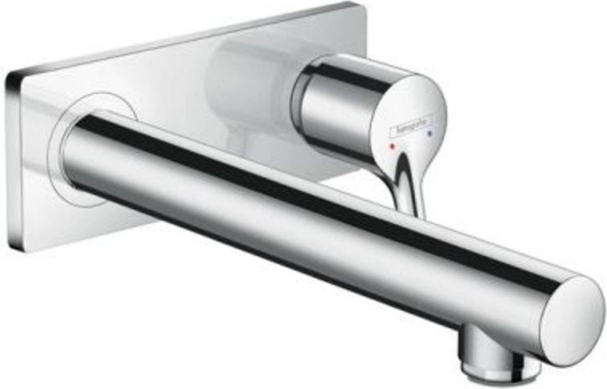 Hansgrohe talis s - washbasin mixer tap - single lever control - with drain plug - 225mm size - chrome