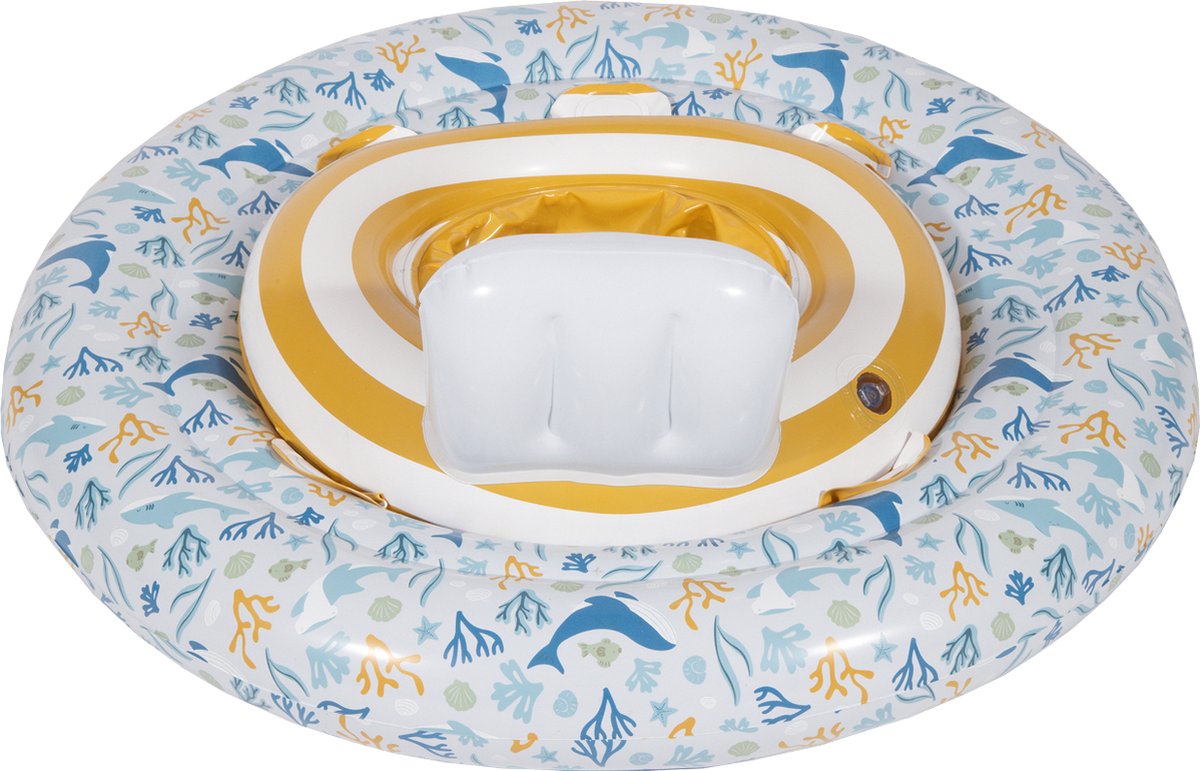 Little Dutch Ocean Dreams Baby Swimming Ring Blue, 67 cm