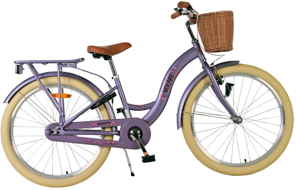 Volare Blossom Bicycle para niños - Niñas - 24 pulgadas - Purple