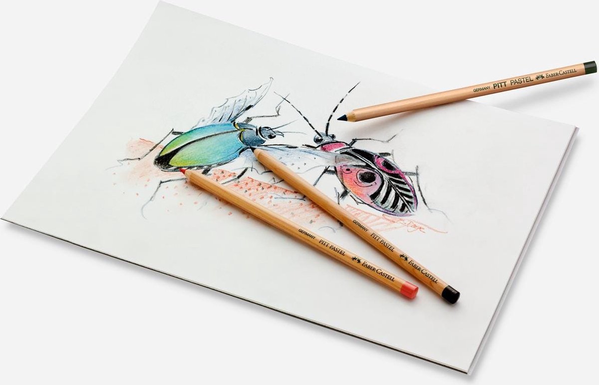 Matita pastello Pitt Faber-castell - 101 bianca - fc-112201