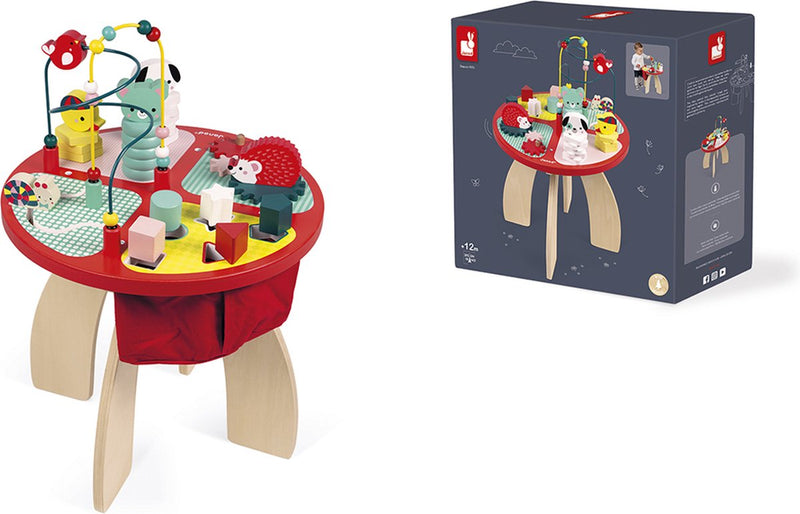 Janod - mesa de actividades de madera - baby forest