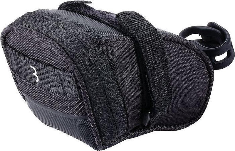 Bbb alforja para bicicleta bicicleta de carreras, bicicleta urbana y bicicleta de montaña speed pack - alforja para bicicleta alforja impermeable - negro - talla s 0,36 litros - bsb-33s