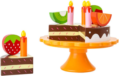 Small Foot Wooden Snijen Playets Birthday Cake, 12DLG.