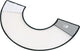 Flamingo - capo para collar protector para perros - transparente - l - 31 x 15 x 0,1 cm