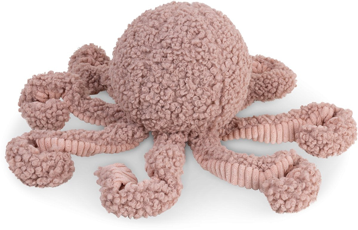 District 70 squid – zacht hondenspeelgoed met pieper in octopusvorm - roze - 13 x 20 cm