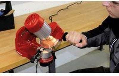 Einhell chain sharpener gc-cs 235 e - 235 w - 3,000 t min - ø145x22x3.2 mm - adjustment angle 40˚ to the left and right - incl. 1x grinding disc