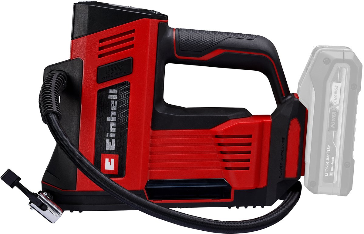 Compressore per auto a batteria Einhell CE-CC 18 23 D Li Solo - Potenza