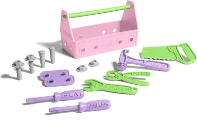 Green toys gereedschapskist roze