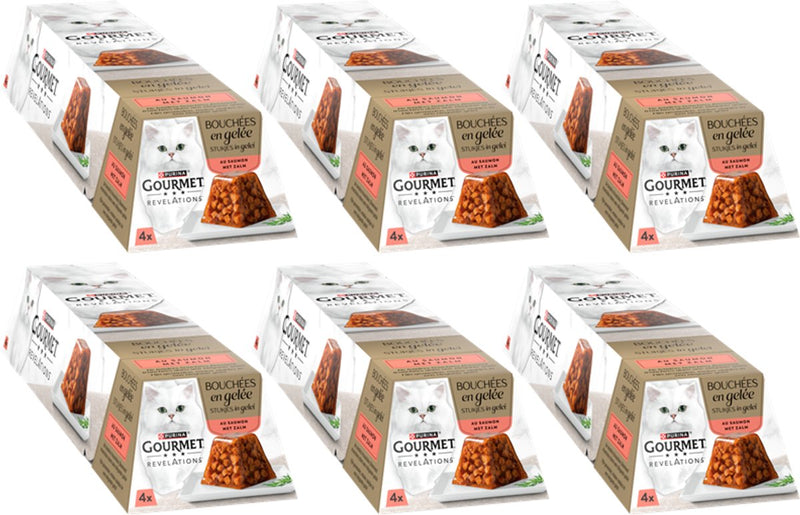 Gourmet revelations gelei - kattenvoer natvoer - zalm - 24 x 57 g