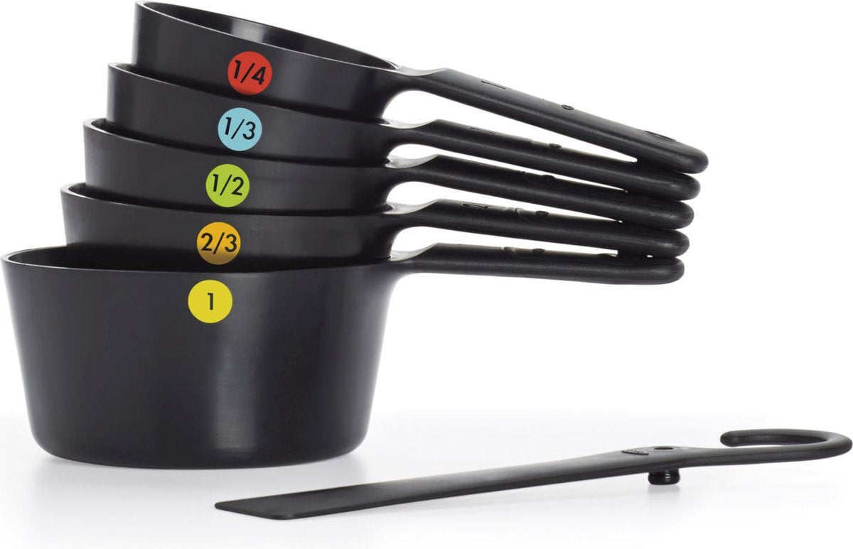 Oxo good grips - utensili da cucina - misurini 6 pezzi neri