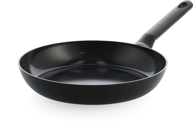 Bk enjoy sartén 28cm - revestimiento antiadherente sin pfas - sartén de inducción - sartén de cerámica - apta para horno hasta 160°c - asas frías - negra