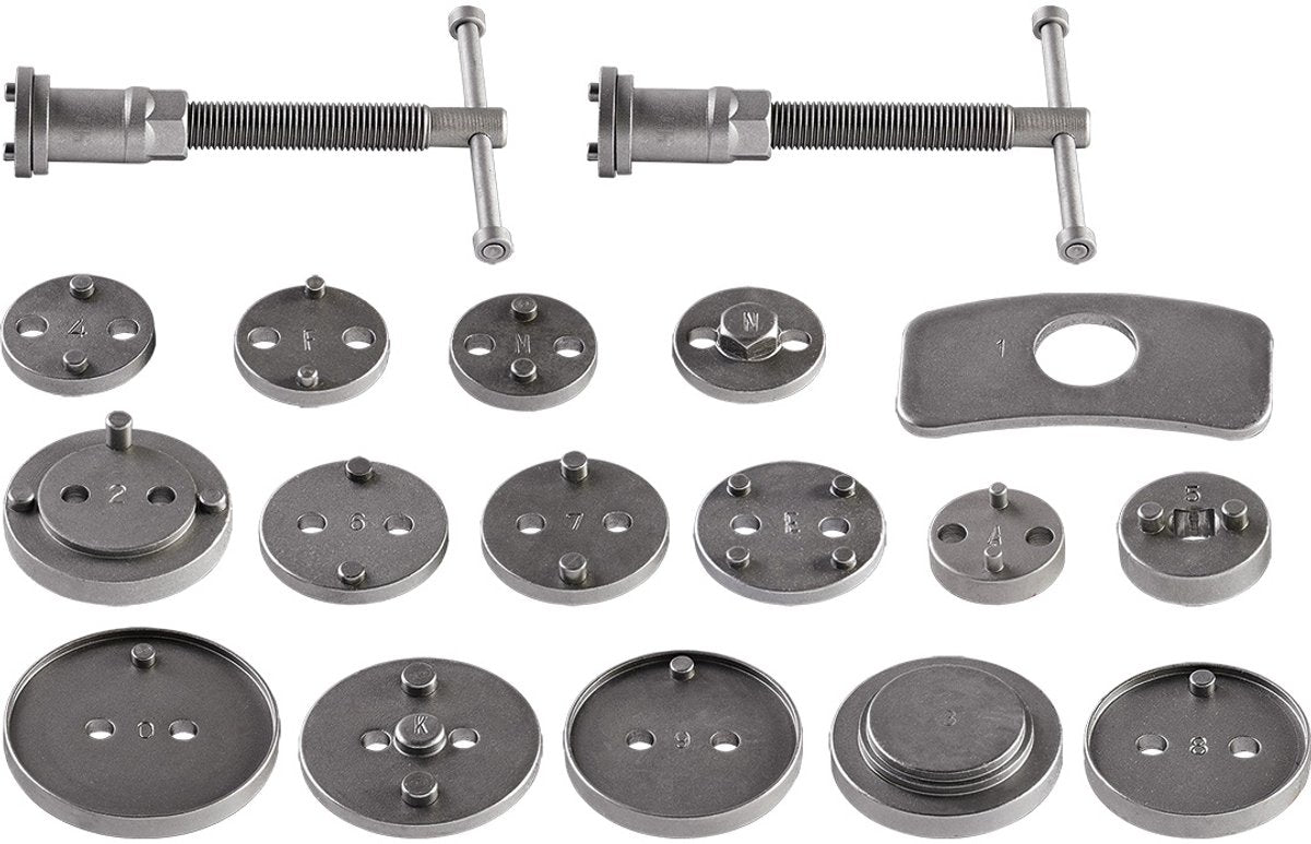 Serie Neo - set separatori pinze freno manuali - 18 pezzi - pratica custodia - adatto a diverse marche di auto