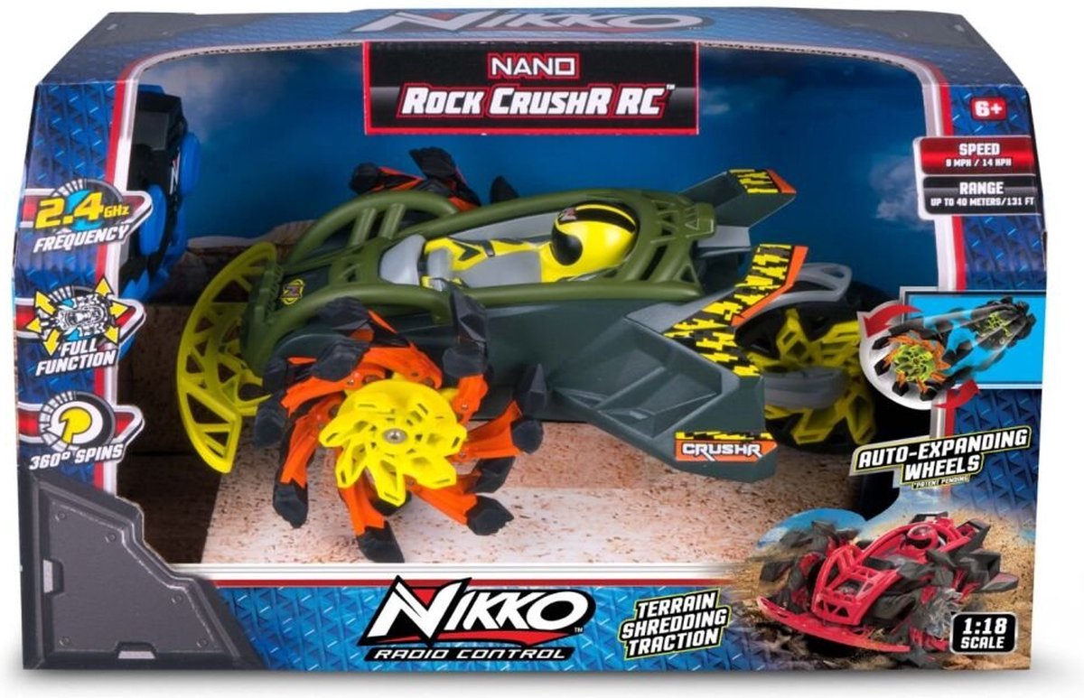 Nikko coche radiocontrolado nano trituradora de rocas verde