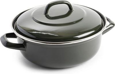 Dagelijkse kost - jeroen meus - braadpan ø22cm - olijfgroen - inductie - emaille - pfas-vrij