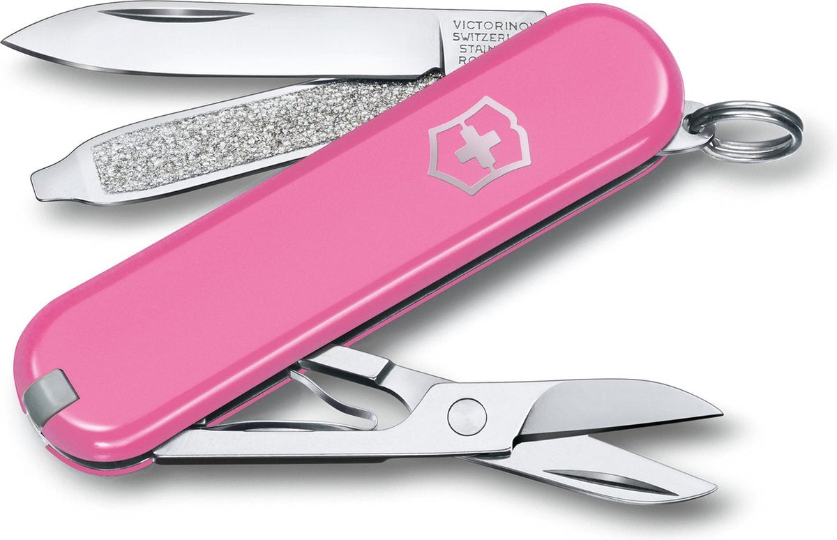 Victorinox classic sd zakmes - cherry blossom - 7 functies - rvs