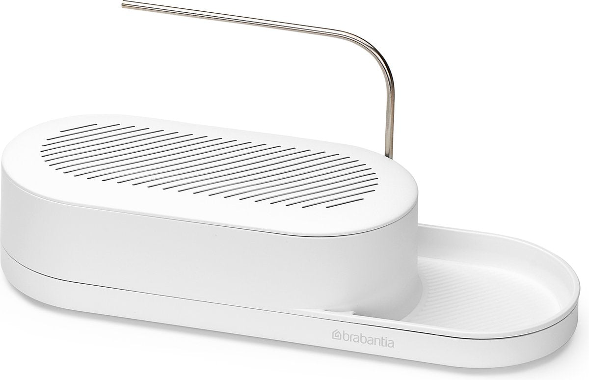 Brabantia sinkstyle gootsteen organizer - met vaatdoekhouder - mineral fresh white