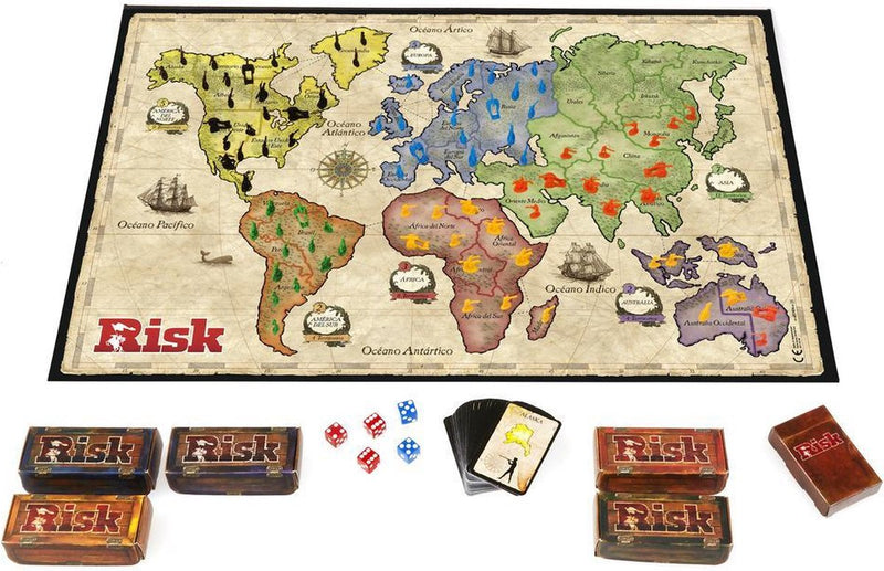 Hasbro gaming hasbro - gioco da tavolo a rischio - versione inglese