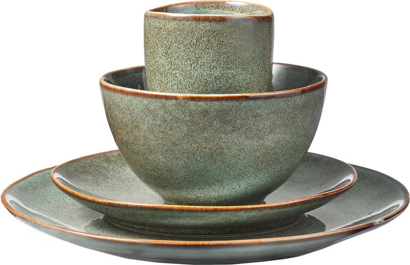 Mica decorations tabo serviesset 4 persoons - groen