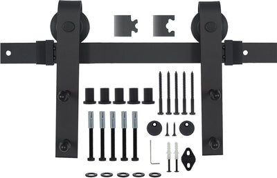 Sistema de puerta corredera Starx - negro mate - juego completo - 2 metros - industrial