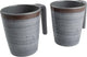 Bo-camp - mok - halo - l - melamine - 4 stuks - grijs