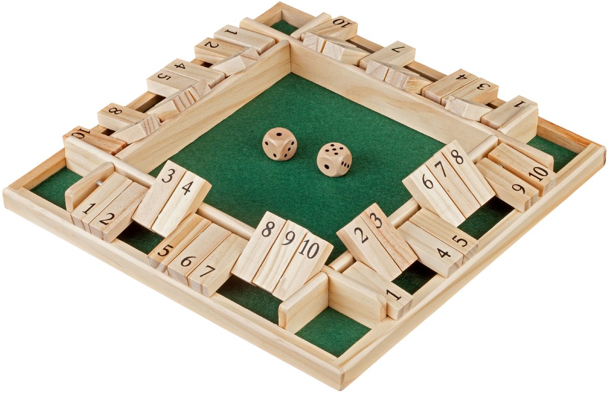Giochi caldi chiudi la scatola 4 giocatori 10 numeri 29x29c.