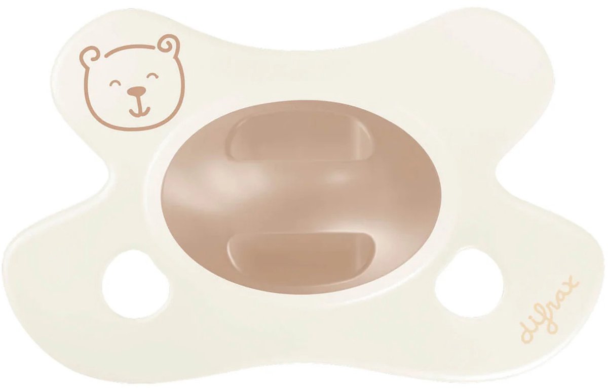 Difrax natural fopspeen - newborn - little brown bear