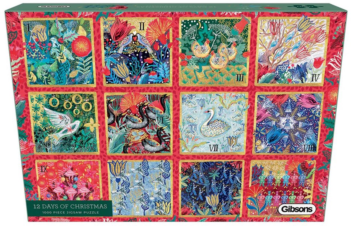 Gibsons - 12 giorni di Natale (di emma frances Grant) - 1000 pezzi 49×68 cm (l×a) - puzzle per adulti