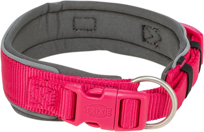 Collare per cani Trixie - fucsia extra largo 27-35 cm - mezza sottoveste in poliestere riflettente
