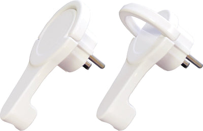 Scanpart angled plug - with hook - with earth - flat - 10 16 a