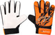Avento keepershandschoenen - junior - oranje zwart - maat s - pu grip