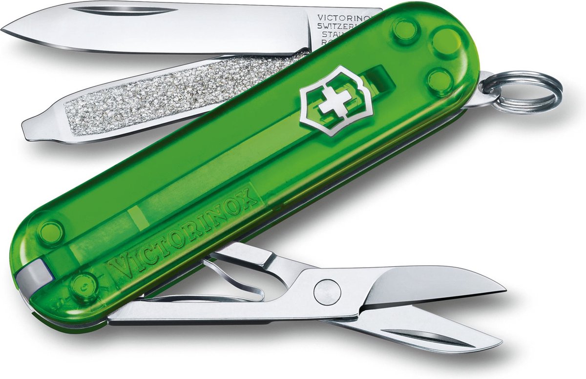 Navaja Victorinox classic SD transparente - té verde - 7 funciones