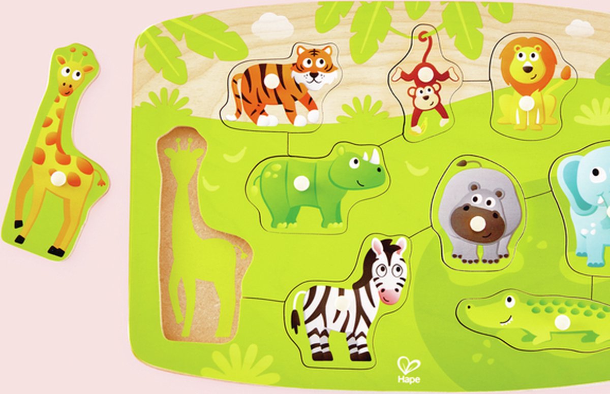 Hape jungle knijper puzzel