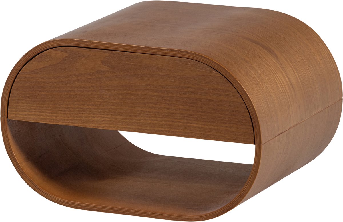 Woood momo nachtkastje hangend - hout - bruin - 24x36x28
