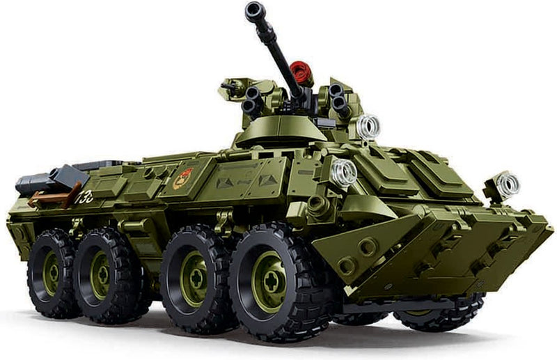 Ladrillos modelados Sluban tanque btr-80as ifv