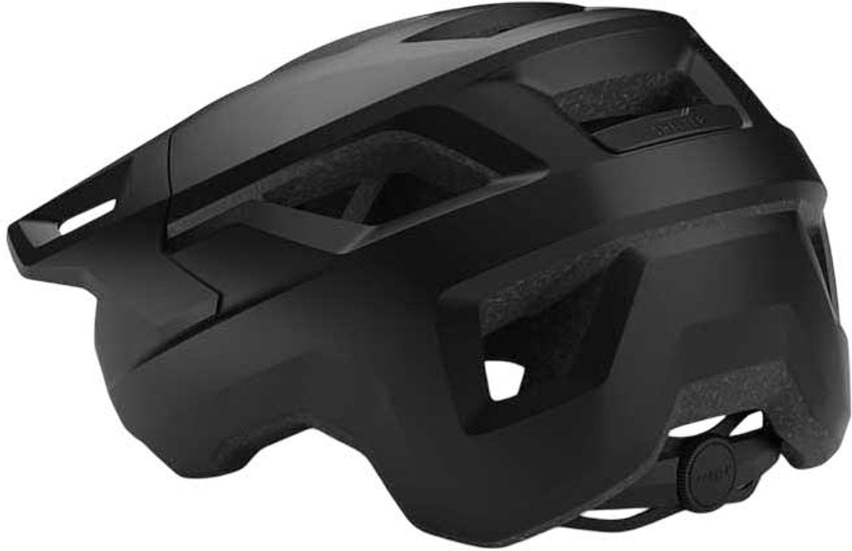 With shelter bicycle helmet - bicycle helmet men women - mtb helmet adults - mountain bike - size l (58-61 cm) - black (black)