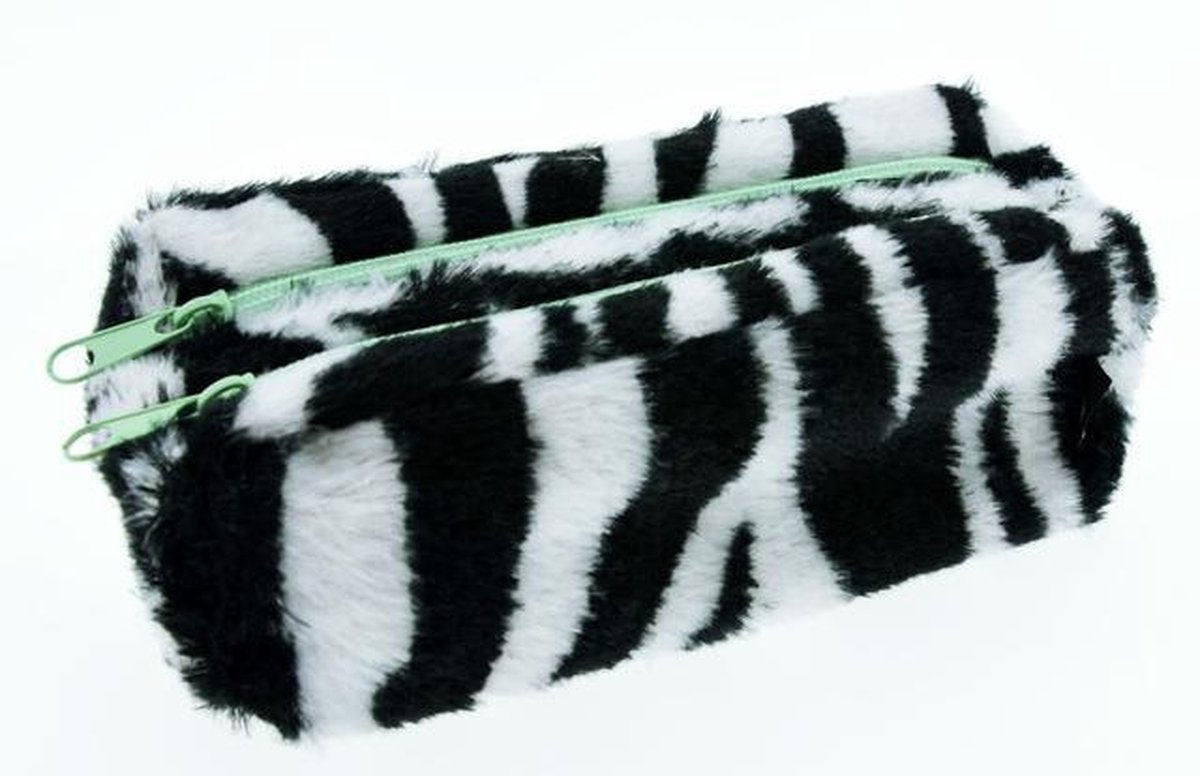 Kangaro etui - blah blah- bont zebra - 18x8x7cm - tekenetui