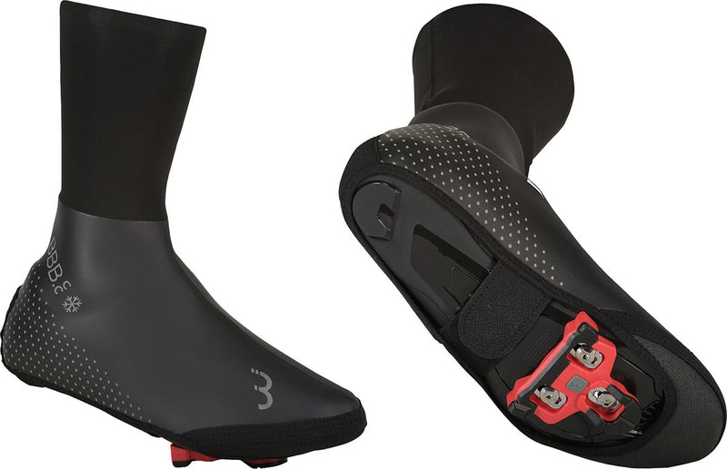 Bbb ciclismo ultrawear cubrezapatillas para bicicleta ciclismo y MTB - cubrezapatillas impermeables sin cremallera - termo - negro - talla 47 48 - bws-26