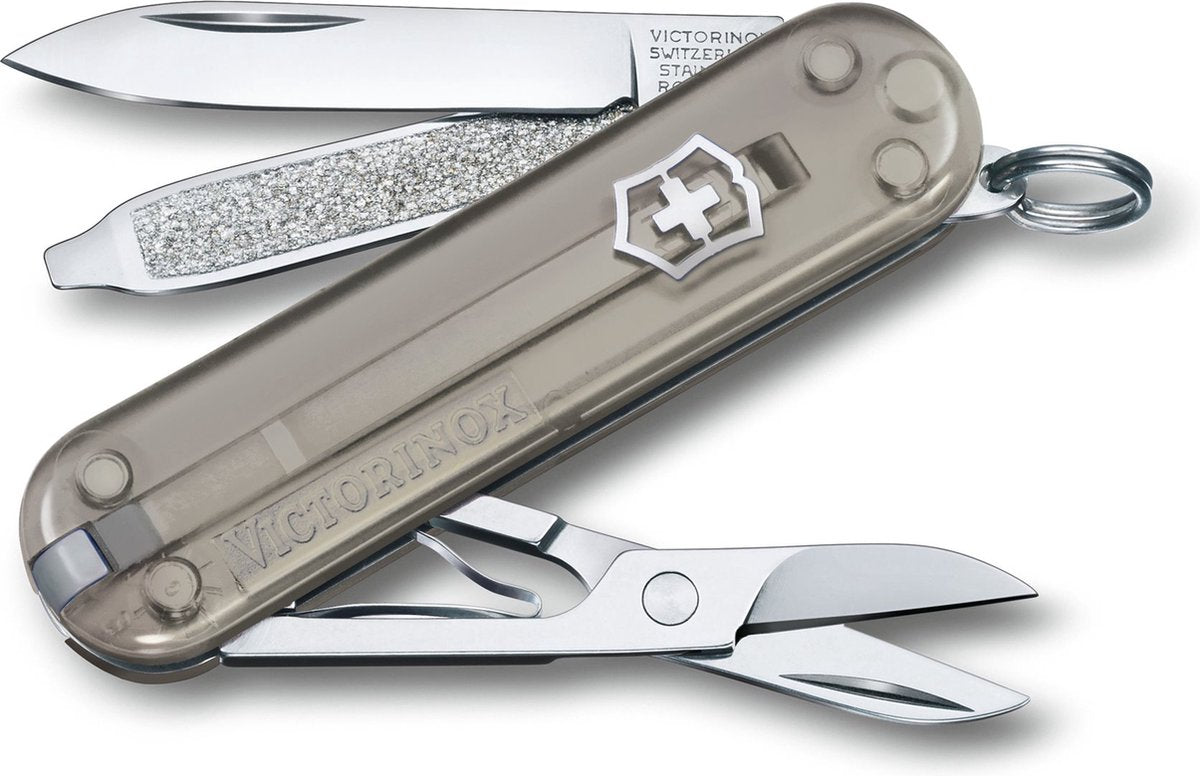 Victorinox classic sd transparent zakmes - mystical morning - 7 tools