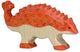 Dinosaurio Holztiger - anquilosaurio - 13x2x7cm - figura de madera - hecho a mano