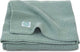 Coperta per culla Jollein 100x150 cm - maglia basic - verde foresta
