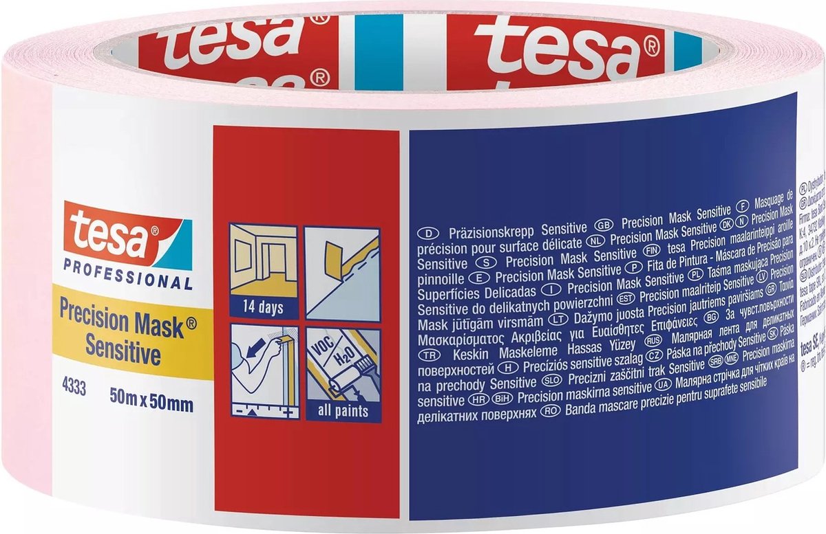 Tesa professional 1009793 - 4333 maschera prec sens 50m x 50mm | 3 pezzi